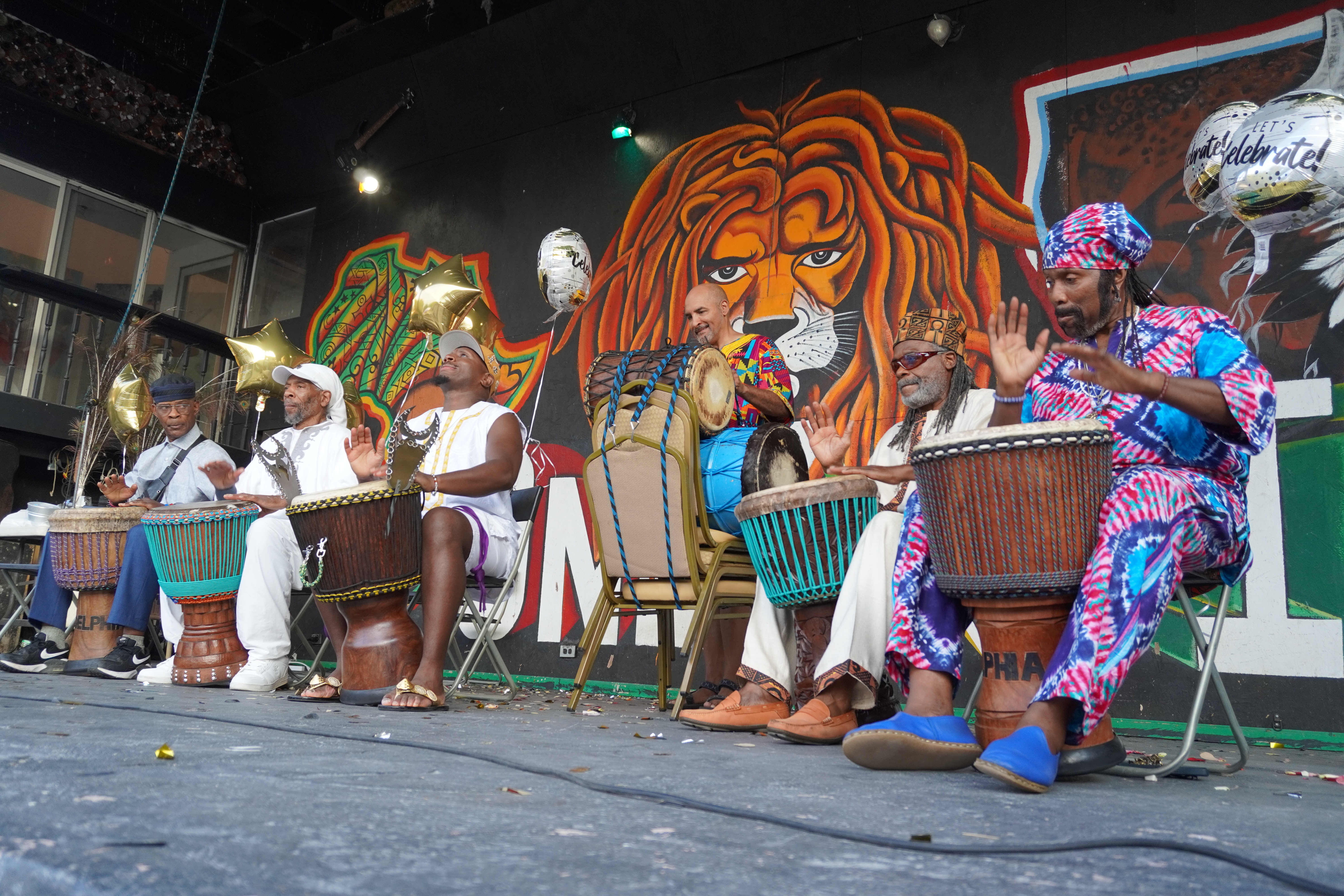 Drum Circle Close Up
